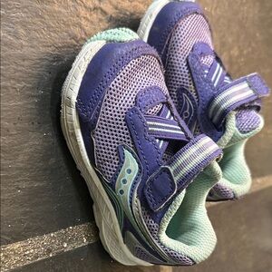 Saucony Kids' Purple and Mint Sneakers